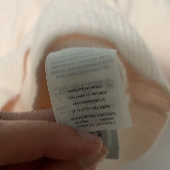 J Crew  harold blush pink 100% Merino Wool sweater size Small - Picture 5 of 6